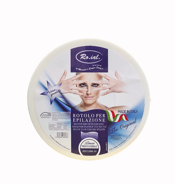 Roial Wax Roll White – Professional Non-Woven Epilating Roll, Tear-Resistant & Lint-Free Waxing Strips for Hair Removal, Medium Thickness for Salon & Home Use